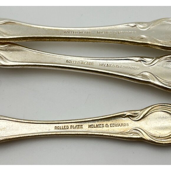Holmes & Edwards Tablespoon Spoons Chalon Chatsworth 1906 Rolled Plate Monogram - Picture 3 of 9